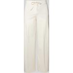 Offwhitefarbene Unifarbene Drykorn Stoffhosen aus Baumwollmischung für Damen Größe XS Weite 28, Länge 34 