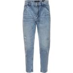 Hellblaue Drykorn Wide Leg Jeans & Relaxed Fit Jeans mit Reißverschluss aus Baumwolle für Herren 