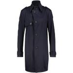 Marineblaue Unifarbene Drykorn Mini Kapuzenmäntel aus Baumwolle mit Kapuze für Herren Übergrößen für den für den Herbst 
