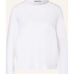 Weiße Drykorn Fledermaus-Pullover aus Baumwolle für Damen Größe S 