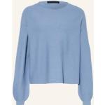 Reduzierte Blaue Drykorn Kaschmir-Pullover aus Baumwollmischung für Damen Größe M 