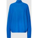 Royalblaue Unifarbene Drykorn Rollkragen Kaschmir-Pullover aus Baumwolle für Damen Größe XL 