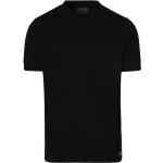 Schwarze Unifarbene Drykorn Rundhals-Ausschnitt T-Shirts für Herren Größe XL 