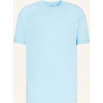 Hellblaue Drykorn T-Shirts aus Baumwolle für Herren Übergrößen 