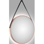 Kupferfarbene Runde Lichtspiegel & Leuchtspiegel 80 cm aus Kupfer LED beleuchtet 