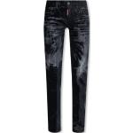 Reduzierte Schwarze DSQUARED2 Hüftjeans & Low Waist Jeans aus Denim für Damen 