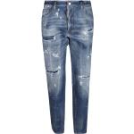 Reduzierte Blaue DSQUARED2 Slim Fit Jeans aus Denim für Herren Größe XL 