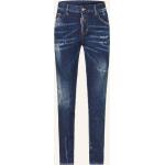 Marineblaue DSQUARED2 5-Pocket Jeans aus Baumwolle für Damen Größe M 