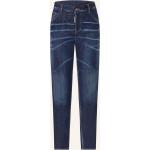 Marineblaue DSQUARED2 5-Pocket Jeans aus Baumwollmischung für Damen Größe M 