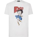 Reduzierte Weiße DSQUARED2 Betty Boop T-Shirts für Herren Größe M 