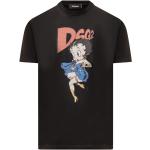 Reduzierte Schwarze DSQUARED2 Betty Boop T-Shirts für Herren Größe M 