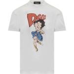 Weiße DSQUARED2 Betty Boop T-Shirts für Herren Größe XXL 