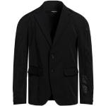 Schwarze Unifarbene DSQUARED2 Herrenblazer mit Knopf aus Polyester für den für den Winter 