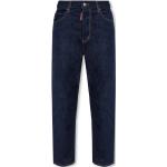 Marineblaue Bestickte DSQUARED2 Jeans mit Stickerei aus Denim für Damen Größe S 