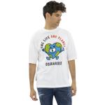 Reduzierte Weiße DSQUARED2 T-Shirts aus Baumwolle für Herren Größe XL 