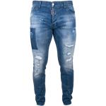 Reduzierte Blaue DSQUARED2 Cool Guy Slim Fit Jeans Faded mit Reißverschluss aus Denim für Herren Größe 3 XL 