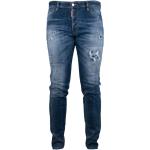 Reduzierte Blaue Bestickte DSQUARED2 Cool Guy Ripped Jeans & Zerrissene Jeans Faded mit Reißverschluss aus Baumwolle für Herren Größe M 