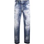 Dsquared2, Cool Guy Jeans - Slim Fit, Zerrissen, Knopfleiste Blue, Herren, Größe: XL