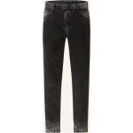 Reduzierte Schwarze DSQUARED2 Cool Guy Slim Fit Jeans mit Knopf aus Baumwolle für Herren 