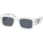 Weiße DSQUARED2 Quadratische Kunststoffsonnenbrillen für Herren 