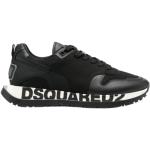 Schwarze DSQUARED2 Low Sneaker mit Schnürsenkel aus Stoff für Damen Größe 41 