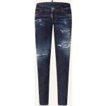 Marineblaue DSQUARED2 Ripped Jeans & Zerrissene Jeans aus Baumwolle für Damen Größe XS 