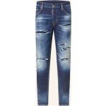 Reduzierte Marineblaue Skater DSQUARED2 Ripped Jeans & Zerrissene Jeans aus Baumwolle für Herren Größe XXL 