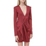 Reduzierte Rote Langärmelige DSQUARED2 Lange Abendkleider für Damen Größe L 