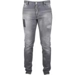 Reduzierte Hellgraue Bestickte DSQUARED2 Ripped Jeans & Zerrissene Jeans mit Reißverschluss aus Baumwolle für Herren Größe 3 XL 