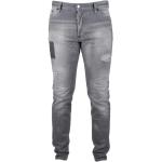 Reduzierte Hellgraue Bestickte DSQUARED2 Ripped Jeans & Zerrissene Jeans mit Reißverschluss aus Baumwolle für Herren Größe XL 