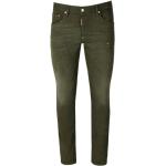 Reduzierte Grüne DSQUARED2 Slim Fit Jeans aus Baumwolle für Herren Größe S 
