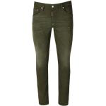 Reduzierte Grüne DSQUARED2 Slim Fit Jeans aus Baumwolle für Herren Größe XL 