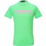 Reduzierte Grüne DSQUARED2 T-Shirts aus Baumwolle für Herren Größe XL 