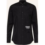 Schwarze DSQUARED2 Kentkragen Hemden mit Kent-Kragen aus Baumwolle für Herren Übergrößen 