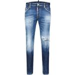 Marineblaue DSQUARED2 Slim Fit Jeans aus Baumwollmischung für Herren Übergrößen 
