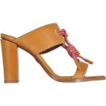 Reduzierte Kamelbraune DSQUARED2 Offene High Heels & Stiletto-Pumps aus Leder für Damen Größe 36 für den für den Sommer 