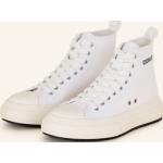 Reduzierte Weiße DSQUARED2 High Top Sneaker & Sneaker Boots aus Leder für Damen Größe 39 