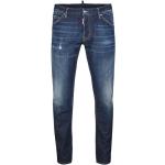 Reduzierte Blaue Bestickte DSQUARED2 Jeans mit Stickerei mit Knopf aus Baumwolle für Herren Größe S 