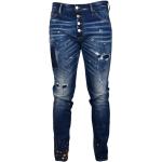 Reduzierte Blaue Bestickte DSQUARED2 Ripped Jeans & Zerrissene Jeans aus Denim für Herren Größe S 