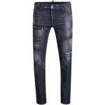Reduzierte Dunkelgraue DSQUARED2 Ripped Jeans & Zerrissene Jeans mit Knopf aus Baumwolle für Herren Größe S 