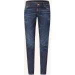 Reduzierte Marineblaue DSQUARED2 5-Pocket Jeans aus Baumwolle für Damen Größe XS 