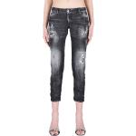 Reduzierte Schwarze DSQUARED2 Ripped Jeans & Zerrissene Jeans aus Denim für Damen Größe XS 