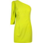 Reduzierte Grüne DSQUARED2 One Shoulder One-Shoulder-Kleider mit Reißverschluss aus Jersey für Damen für den für den Winter 
