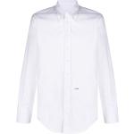 Weiße Langärmelige DSQUARED2 Button Down Kragen Herrenlangarmhemden Übergrößen 