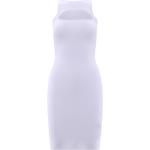 Reduzierte Weiße Ärmellose DSQUARED2 Mini Damenkleider mit Cutwork aus Viskose Größe S 