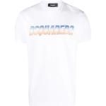 Reduzierte Weiße Kurzärmelige DSQUARED2 T-Shirts aus Baumwolle für Herren Größe XL 