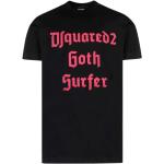 Reduzierte Schwarze Gothic DSQUARED2 T-Shirts aus Baumwolle enganliegend für Herren Größe XL 