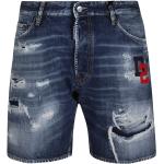 Reduzierte Blaue Elegante DSQUARED2 Jeans-Shorts aus Baumwolle für Herren Größe M für den für den Sommer 