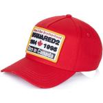 Reduzierte Rote DSQUARED2 Snapback-Caps aus Baumwolle für Herren Einheitsgröße 