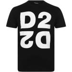 Reduzierte Schwarze DSQUARED2 T-Shirts aus Baumwolle maschinenwaschbar für Herren Größe S 